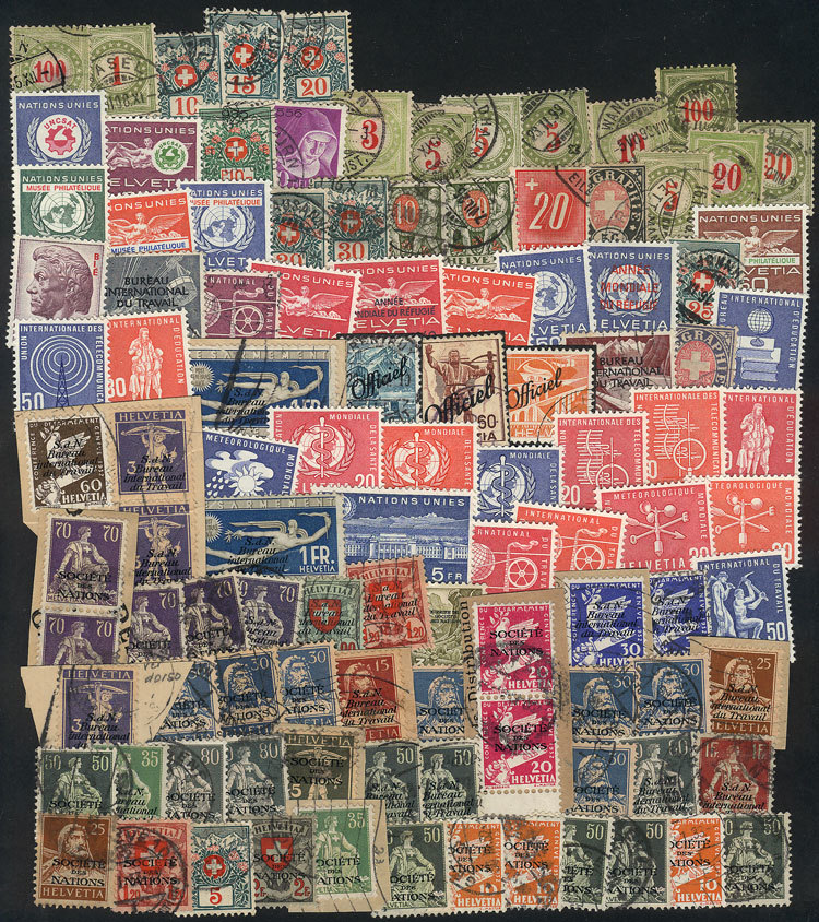 SWITZERLAND OFFICIAL AND POSTAGE DUE STAMPS: Accumulation Of Mint And Used Stamp - Autres & Non Classés