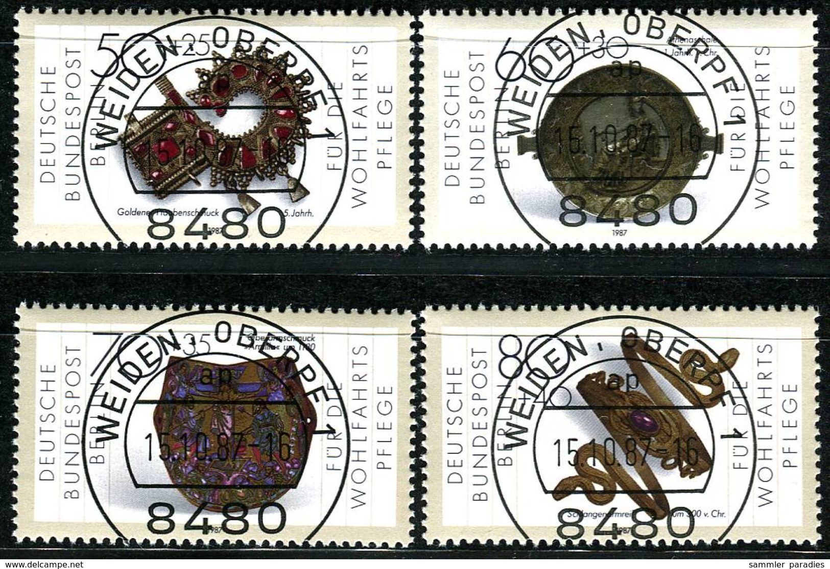 Berlin - Michel 788 / 792 - Zentrisch OO Gestempelt (B) - Gold- Und Silberschmiedekunst, Wohlfahrt 1987 - Gebraucht