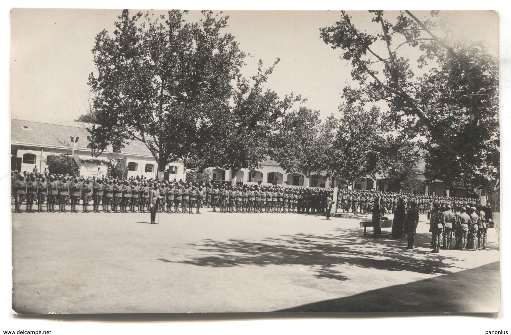 BEOGRAD, Atelier ŽAK KOEN - KINGDOM OF YUGOSLAVIA, ARMY, MILITARY OATH, REAL PHOTO PC, 1930s - Uniformes