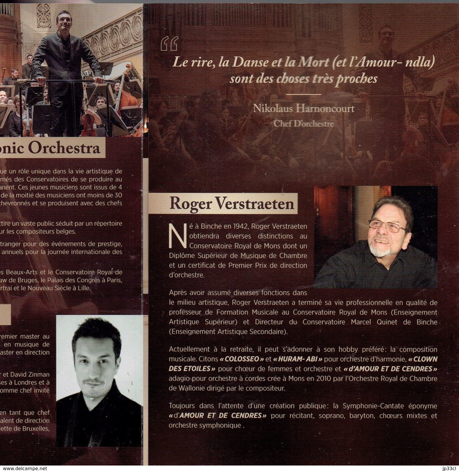 Binche Rosella Clini Olivier Dufour Roger Verstraeten Conservatoire Marcel Quinet Concert De Clôture 10/2016 - Programmes