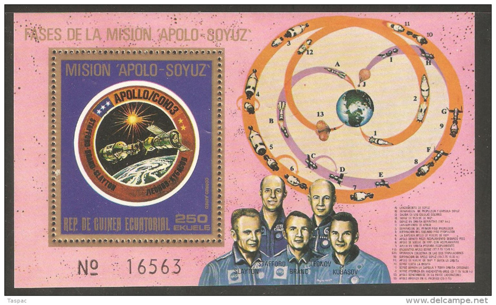 Equatorial Guinea 1975 Mi# Block 181 ** MNH - Apollo-Soyuz Space Project - Äquatorial-Guinea