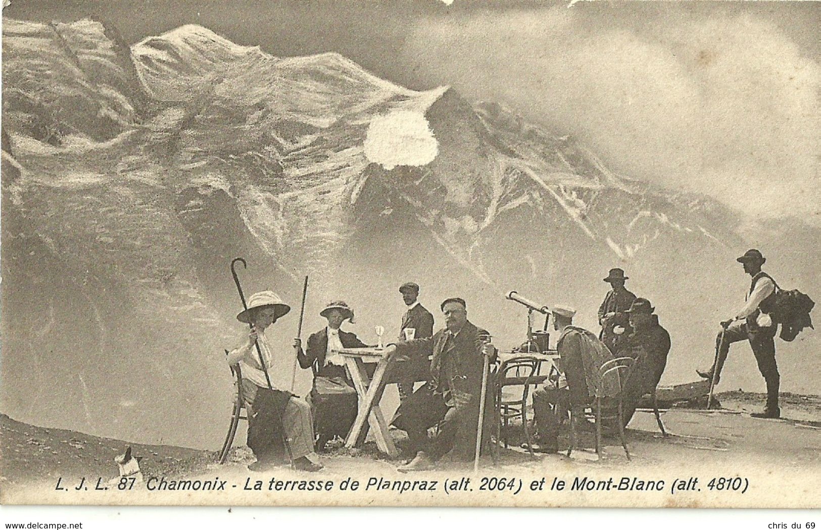 Chamonix La Terrasse De Planpraz Et Le Mont Blanc - Chamonix-Mont-Blanc
