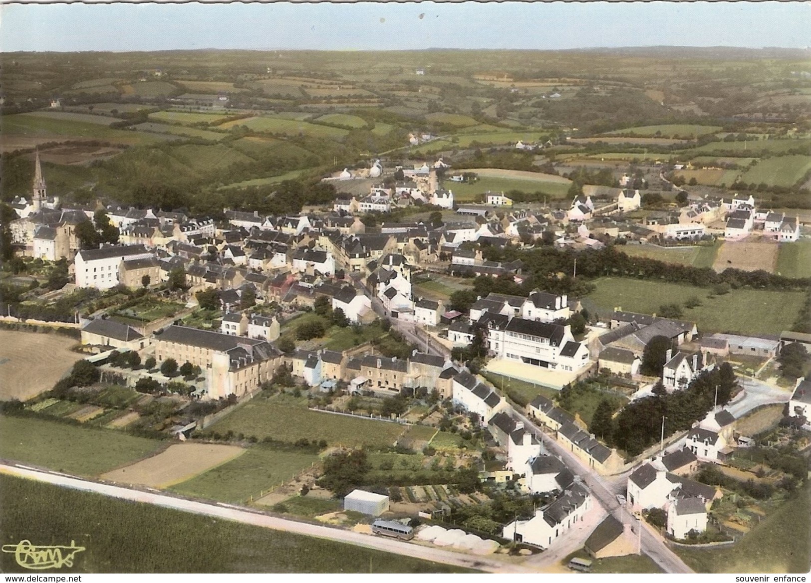 CP Elliant Vue Générale Aérienne 29 Finistère - Elliant