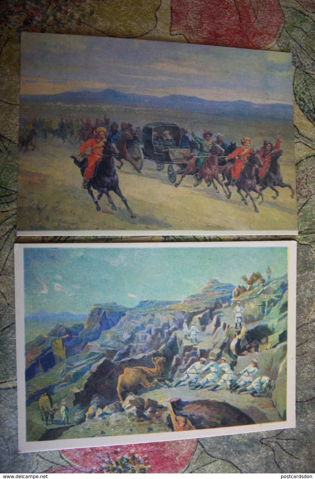 Kyrgyzstan.  Przhevalsky  Museum  At Karakol City - Rare Old USSR Postcard Set - 8 PCs Lot 1970 - Kirghizistan