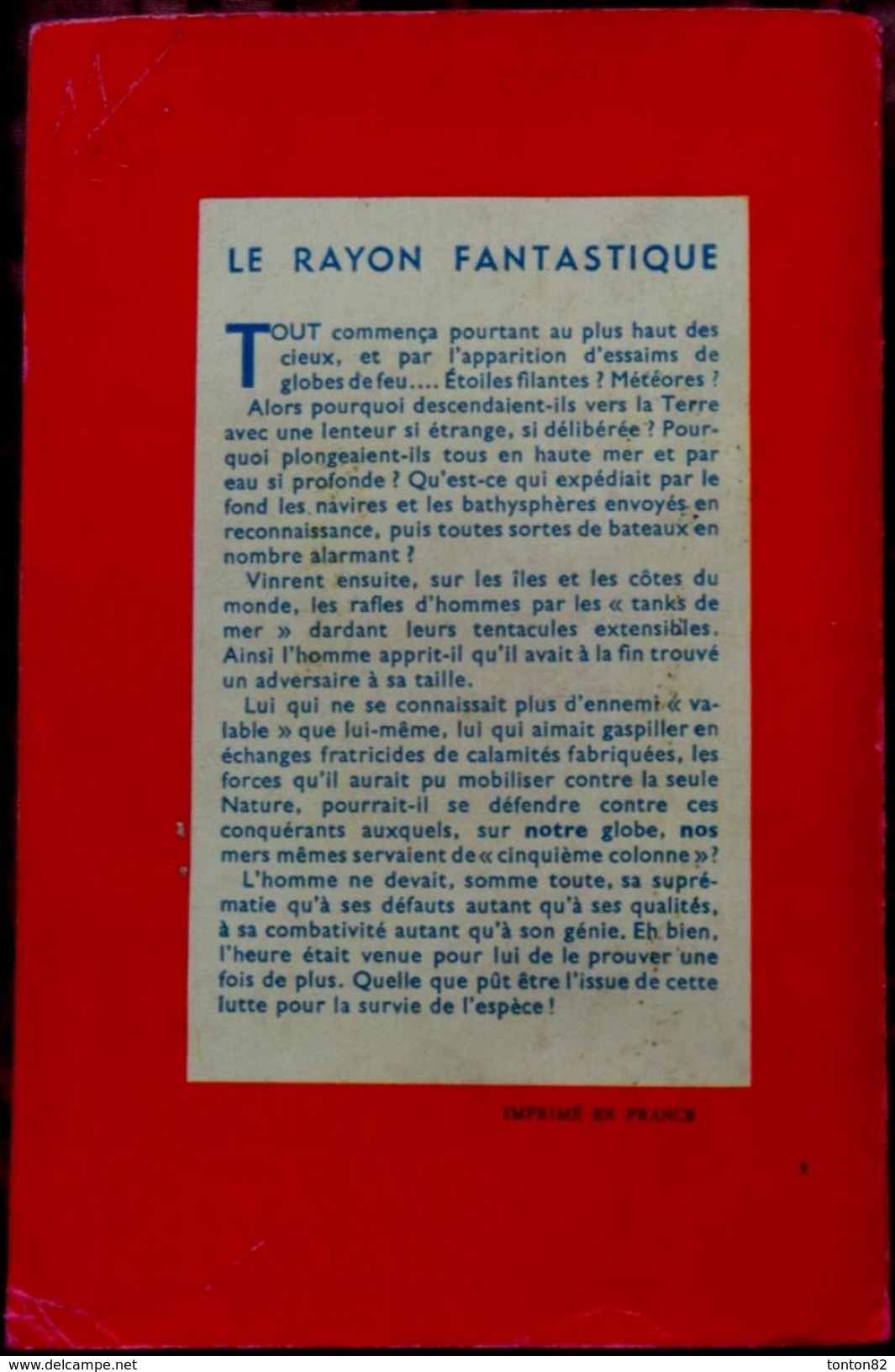 John Wyndham - Le Péril Vient De La Mer - Le Rayon Fantastique - ( 1958 ) . - Le Rayon Fantastique