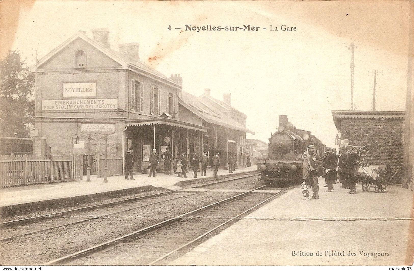 80 Somme  : Noyelles Sur Mer  La Gare  Réf 3497 - Noyelles-sur-Mer