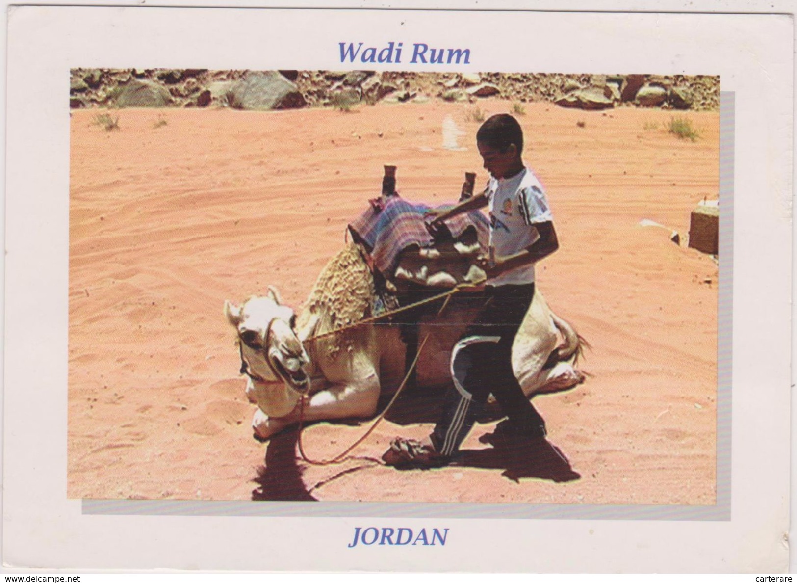 JORDANIE,JORDAN,CHAMEAU,DESERT,ENFANT DRESSEUR - Jordania