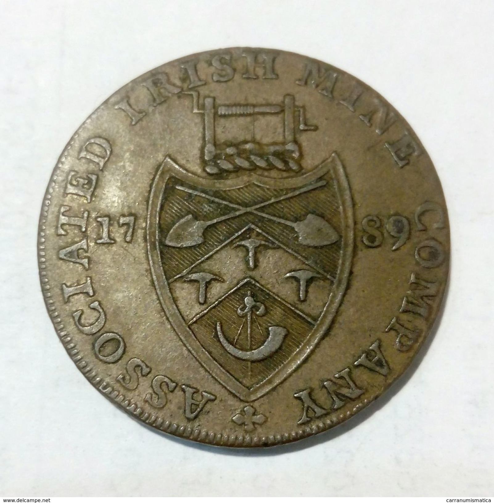 IRELAND - ASSOCIATED IRISH MINE Co. - Half Penny Token (1789) - Monetari/ Di Necessità