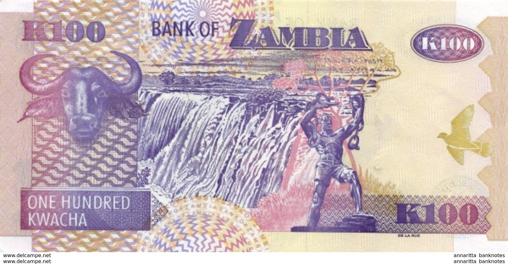 ZAMBIA 100 KWACHA 2009 P-38h UNC [ZM139i] - Zambia