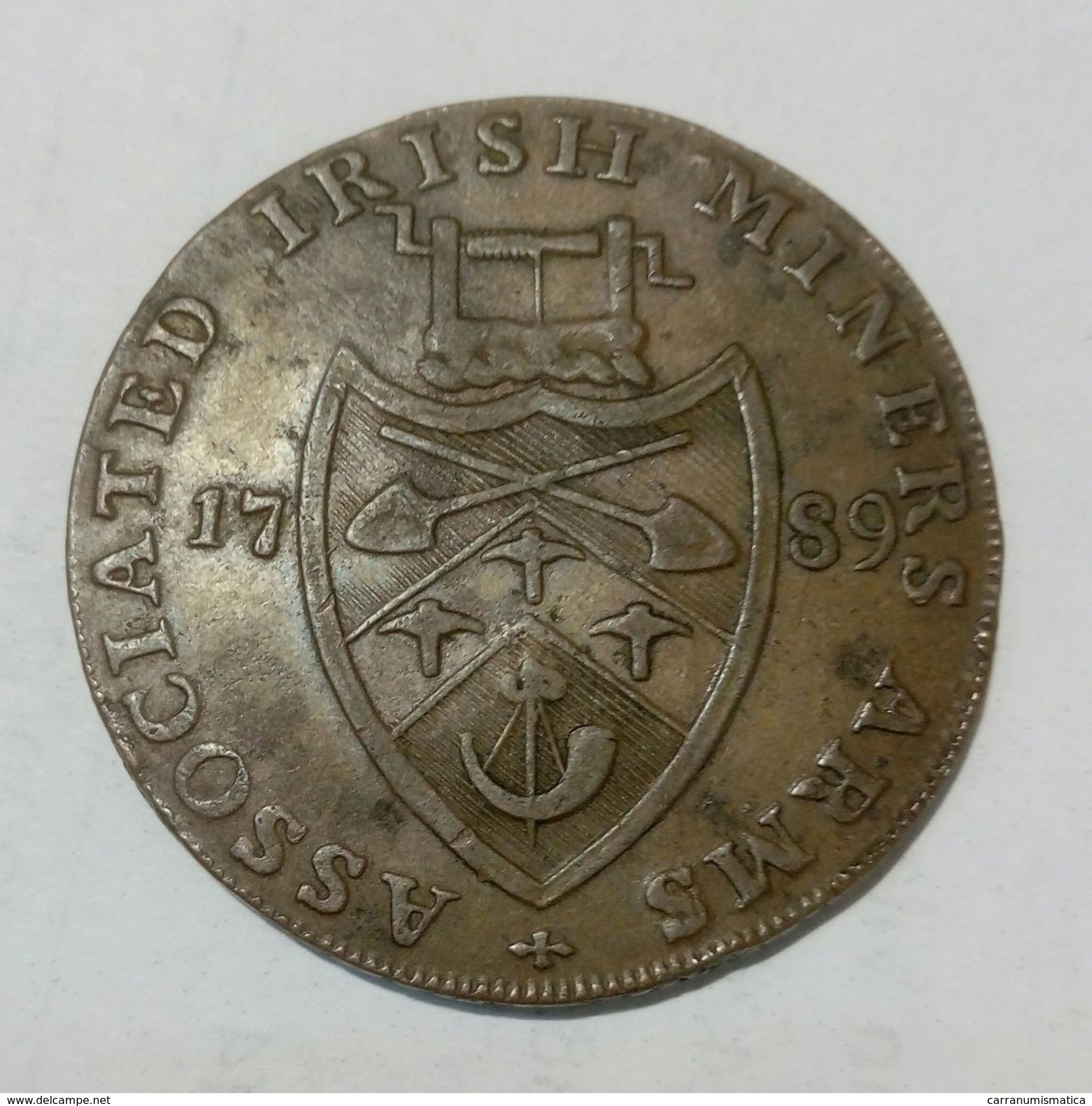 IRELAND - ASSOCIATED IRISH MINES Co. - Half Penny Token (1789) - Monedas/ De Necesidad