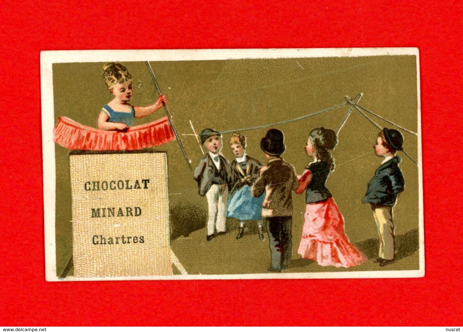 Chartres, Chocolat Minard, Jolie Chromo Lith. Romanet RO3-76, Jeux D'enfants - Other & Unclassified