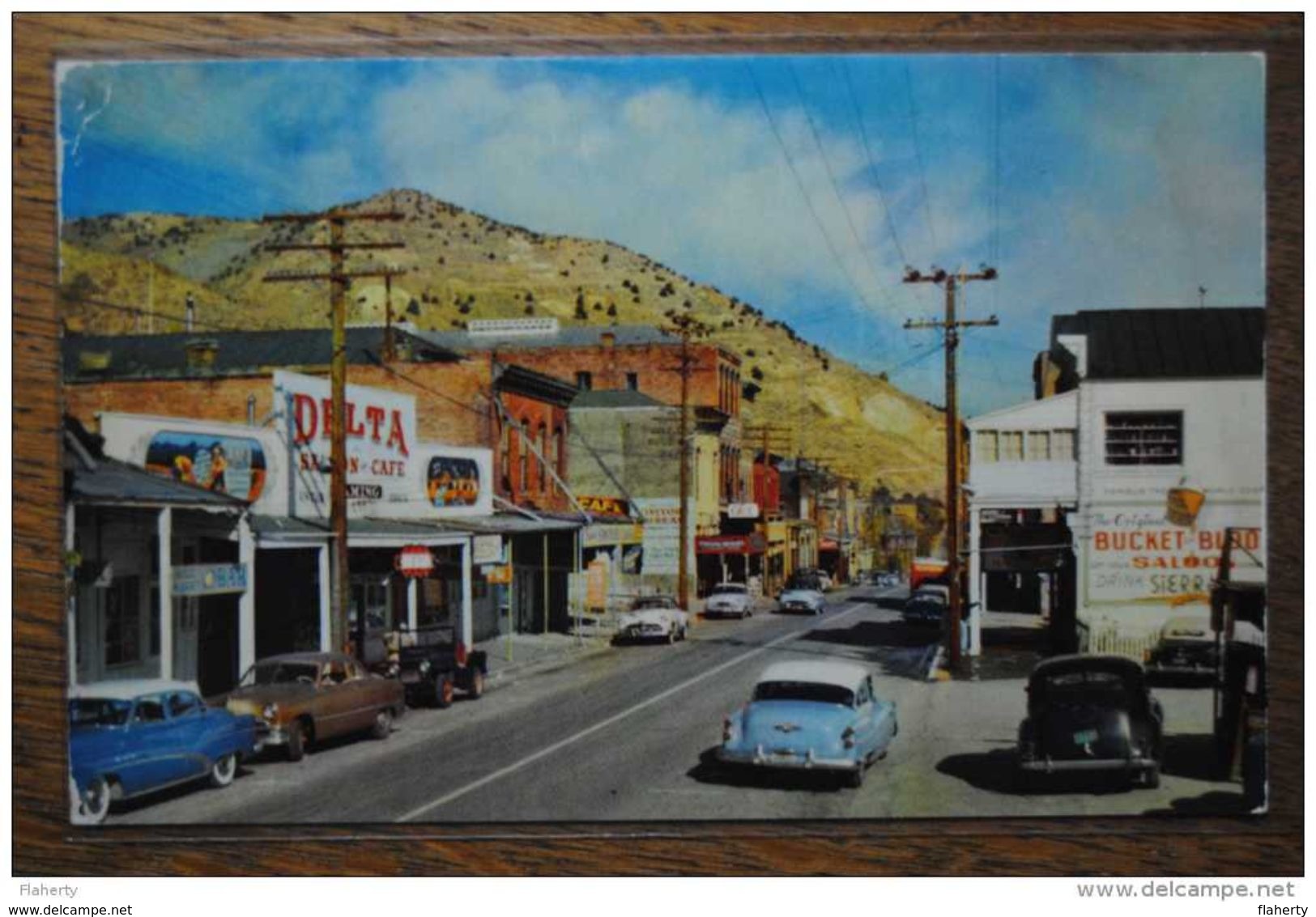 NV Nevada VIRGINIA CITY Street Scene The Delta Saloon Bucket Of Blood Voitures Old Cars - Autres & Non Classés