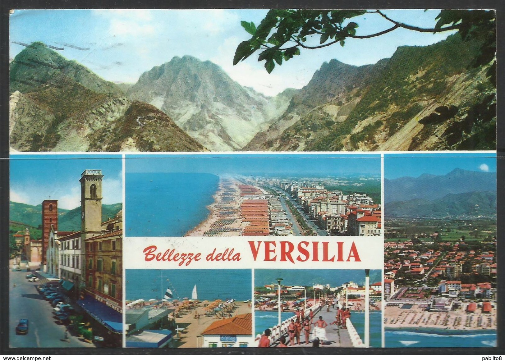 ITALIA REPUBBLICA ITALY REPUBLIC BELLEZZA DELLA VERSILIA CARTOLINA POST CARD VIAGGIATA - Viareggio