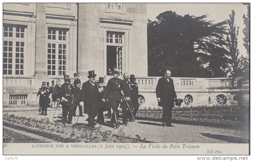 Evènements - Réception Roi Espagne Alphonse XIII - Président Fallières - Espana - Versailles Petit Trianon 1905 - Ricevimenti