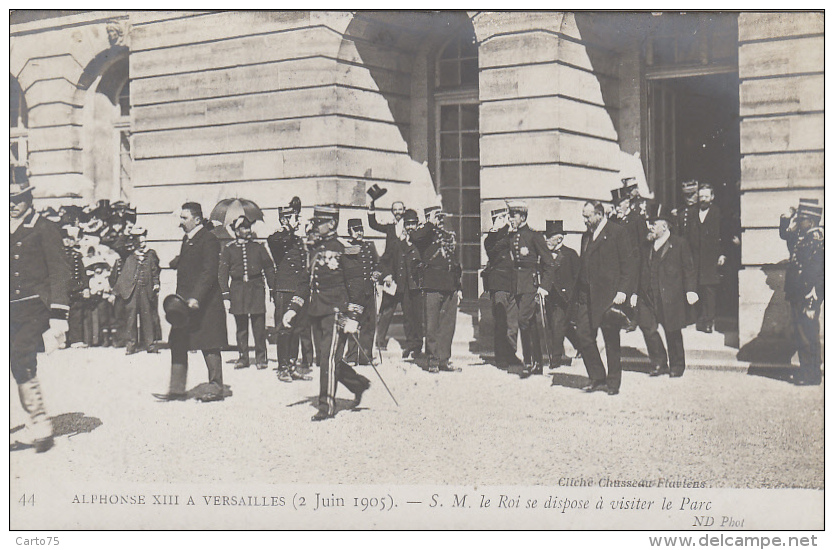Evènements - Réception Roi Espagne Alphonse XIII - Président Fallières - Espana - Versailles 1905 - Receptions