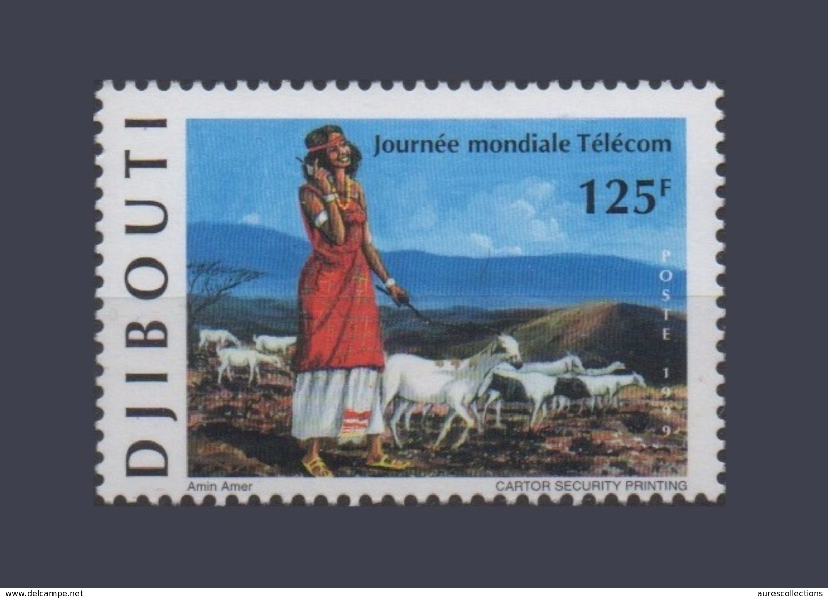 DJIBOUTI TELECOM JOURNEE MONDIALE TELECOMMUNICATIONS DAY Michel Mi 674 1999 MNH ** RARE - Telecom