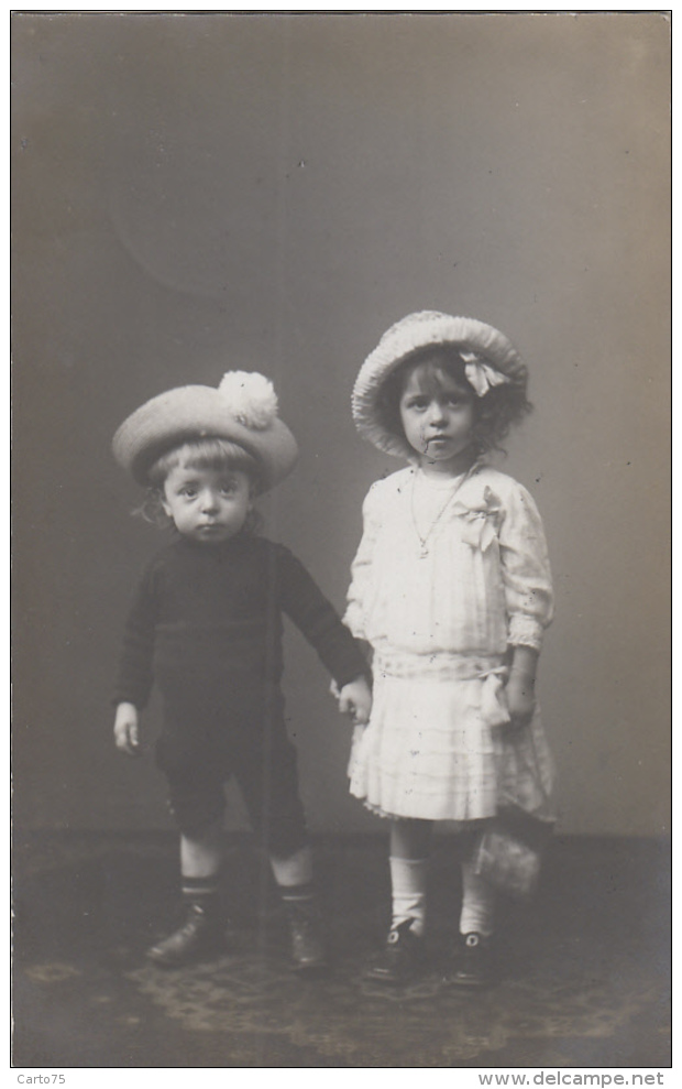 Photographie - Carte-Photo - Enfants Familles Damry Et Felot - Photographe Samson Liège Belgique - Photographie