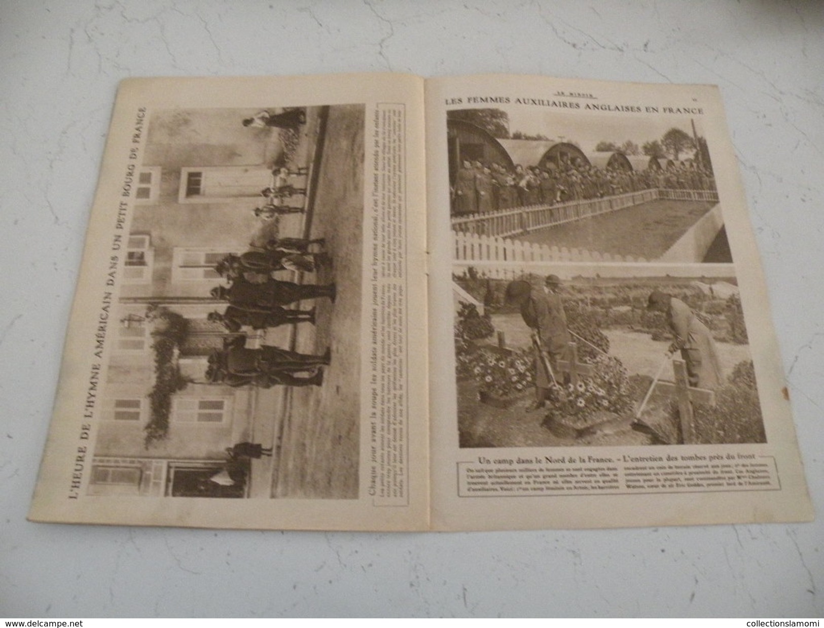 Le Miroir Guerre 1914/1918>Journal N°204 > 21.10.1917 >Obusier Allemand,Les Souverains Belges,les Femmes Auxiliaires - War 1914-18