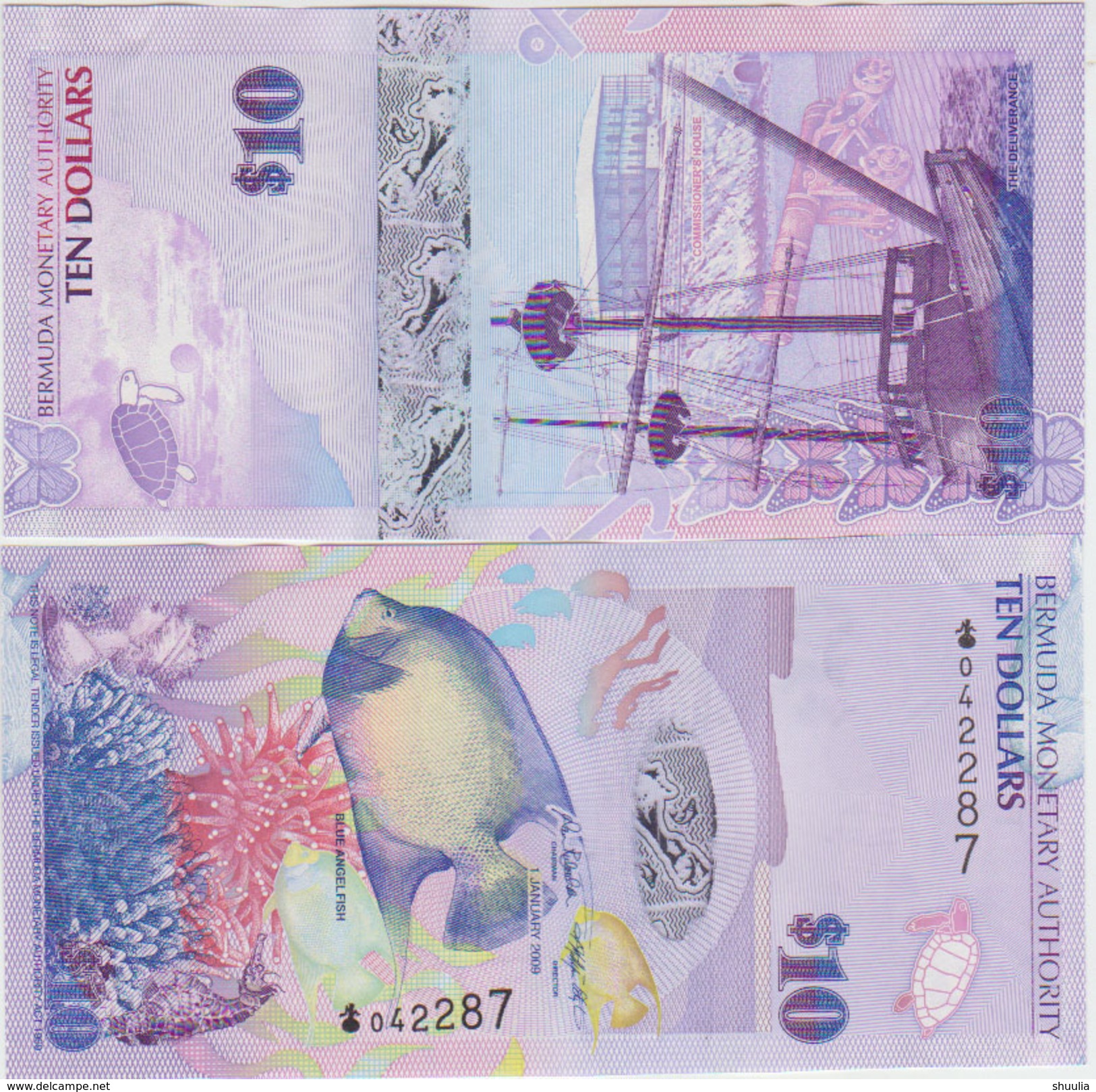 Bermudas 10 Dollars 2009 Pick 59a UNC - Bermudas