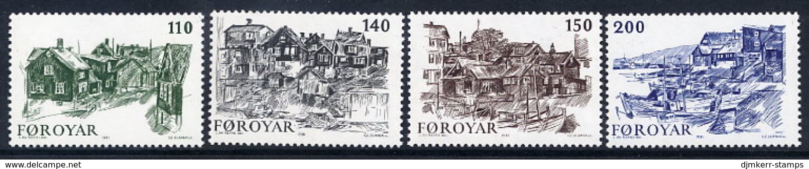 FAROE IS. 1981 Old Torshavn MNH / **.  Michel 59-62 - Faroe Islands