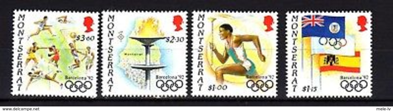 Montserrat 1992 Olympics MNH - Andere & Zonder Classificatie