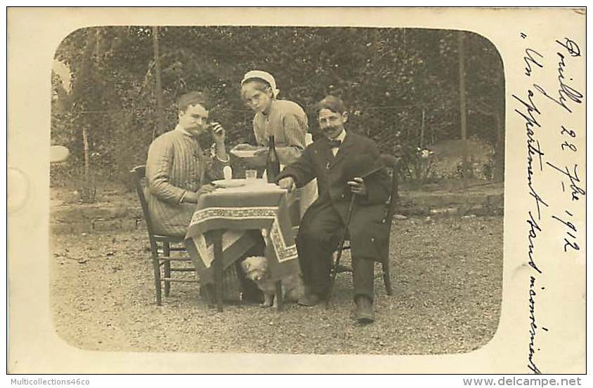 031017 - CARTE PHOTO - 55 POUILLY - Septembre 1912 Déguisement Enfants Appartement Sans Inconvénients - Autres & Non Classés