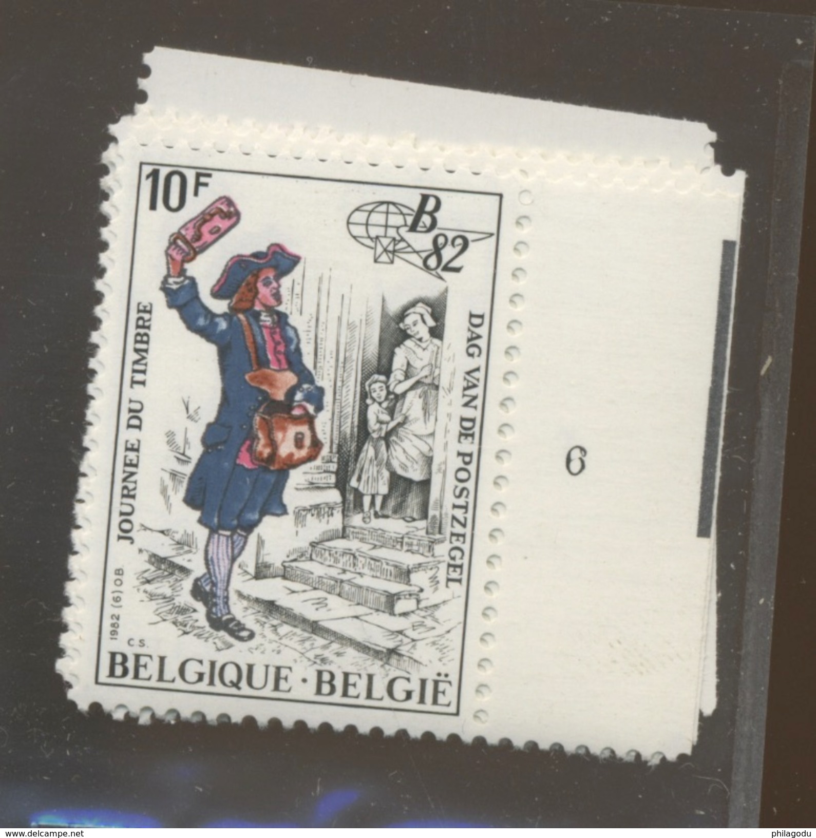 1982 Journée Du Timbre Et Belgica,  Le Jeu Des 6 N°  **   2052 - 1981-1990