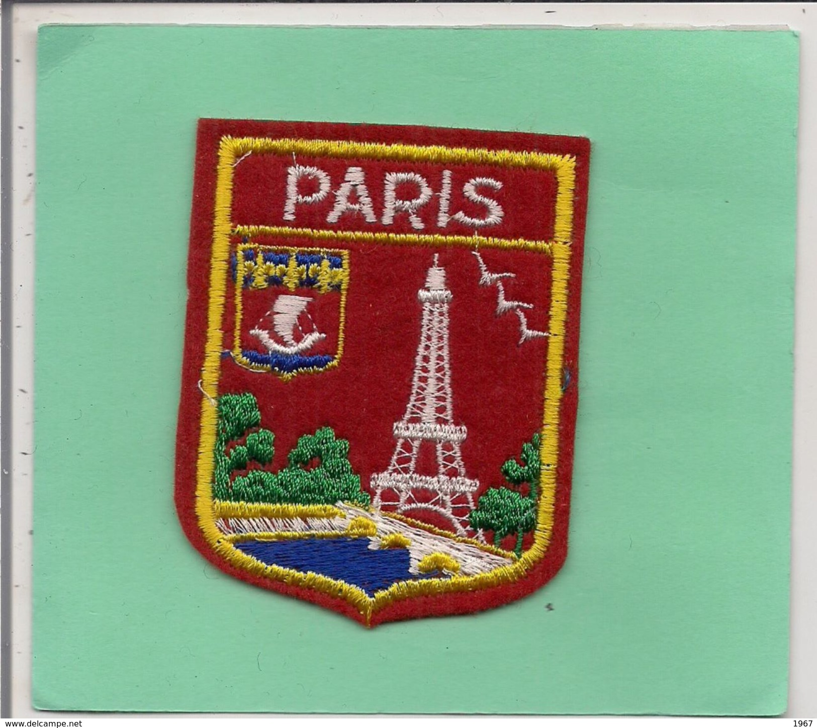 Ecusson  Tissu  -       PARIS    Tour Eiffel - Blazoenen (textiel)