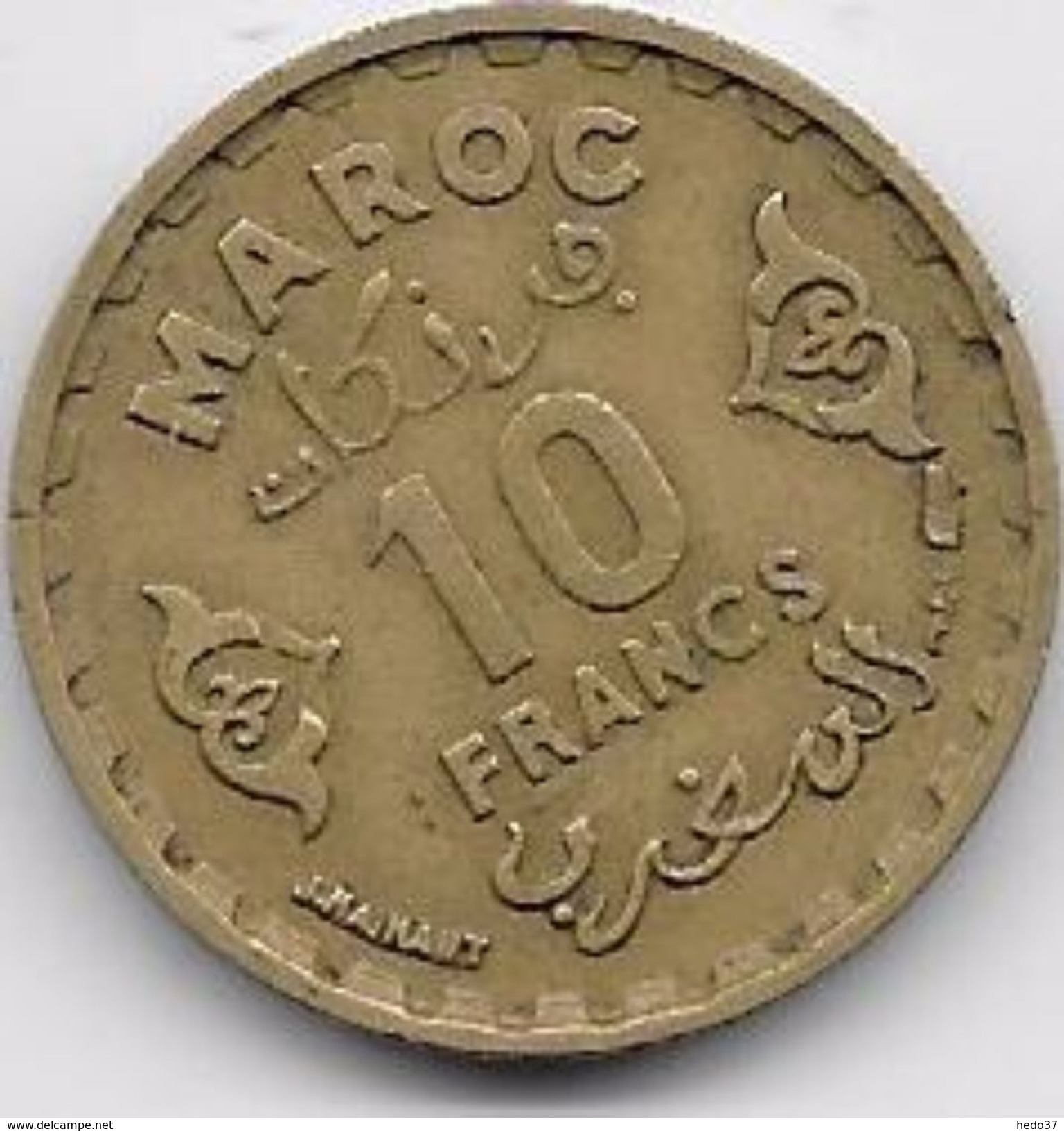 Maroc 10 Francs 1371 - Maroc