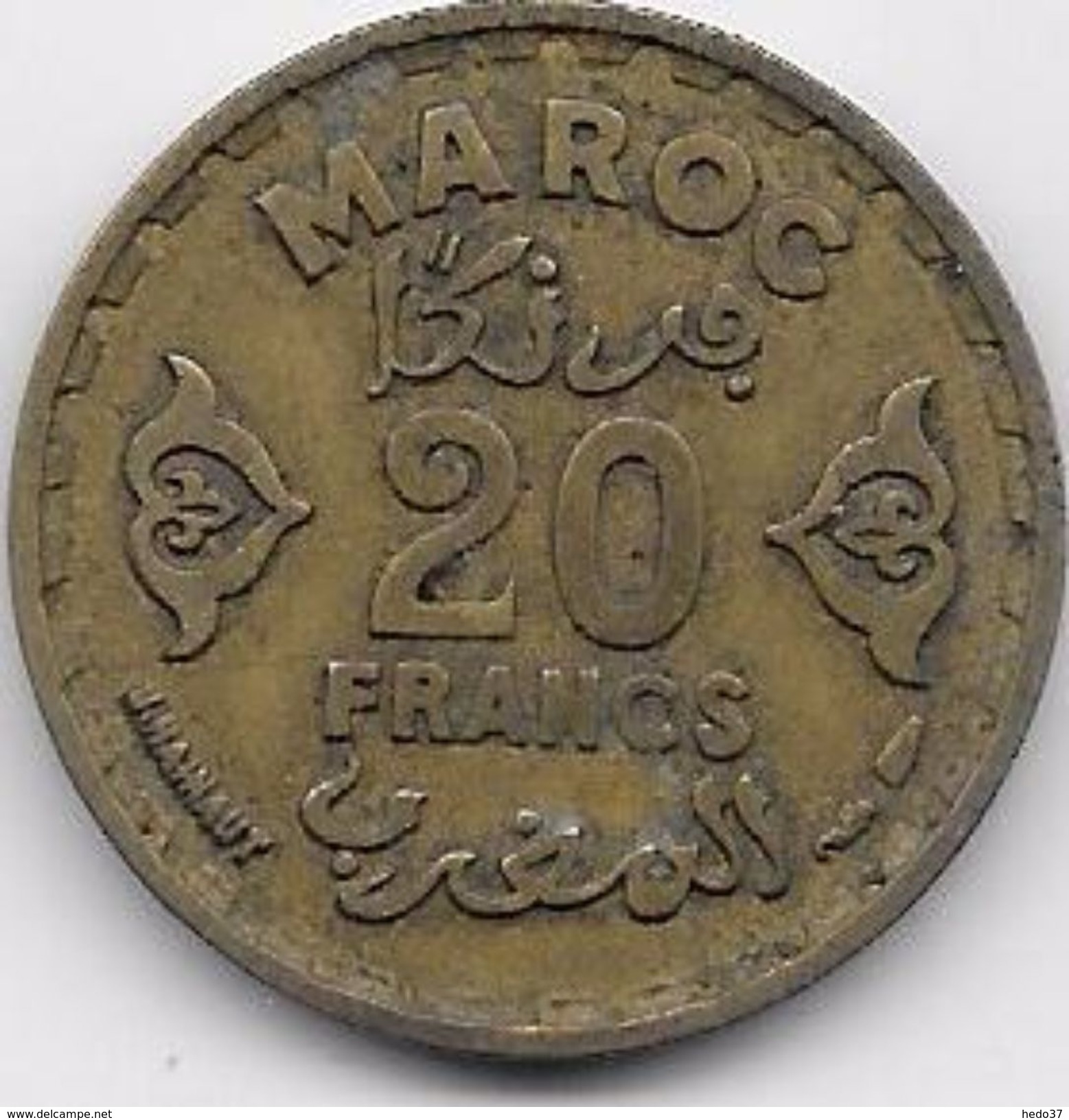 Maroc 20 Francs 1371 - Maroc