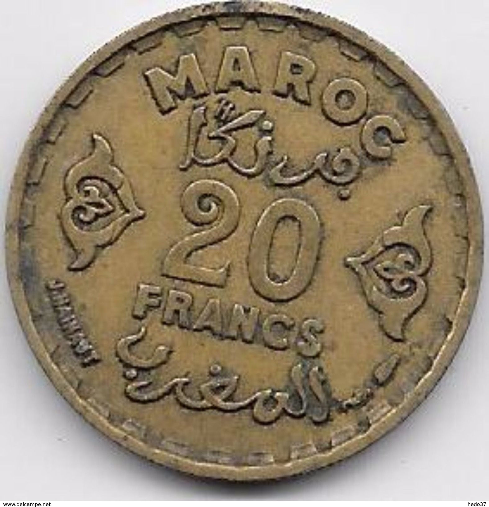 Maroc 20 Francs 1371 - Morocco