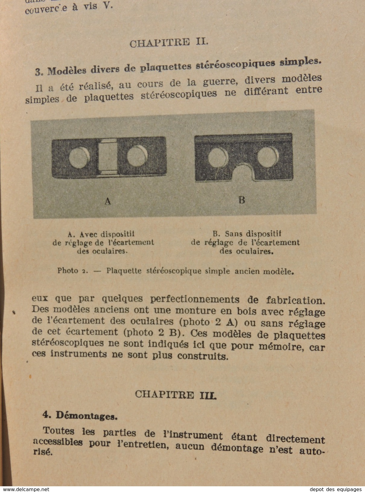 PLAQUETTE STEREOSCOPIQUES +  ETUI BOIS  à voir ...........