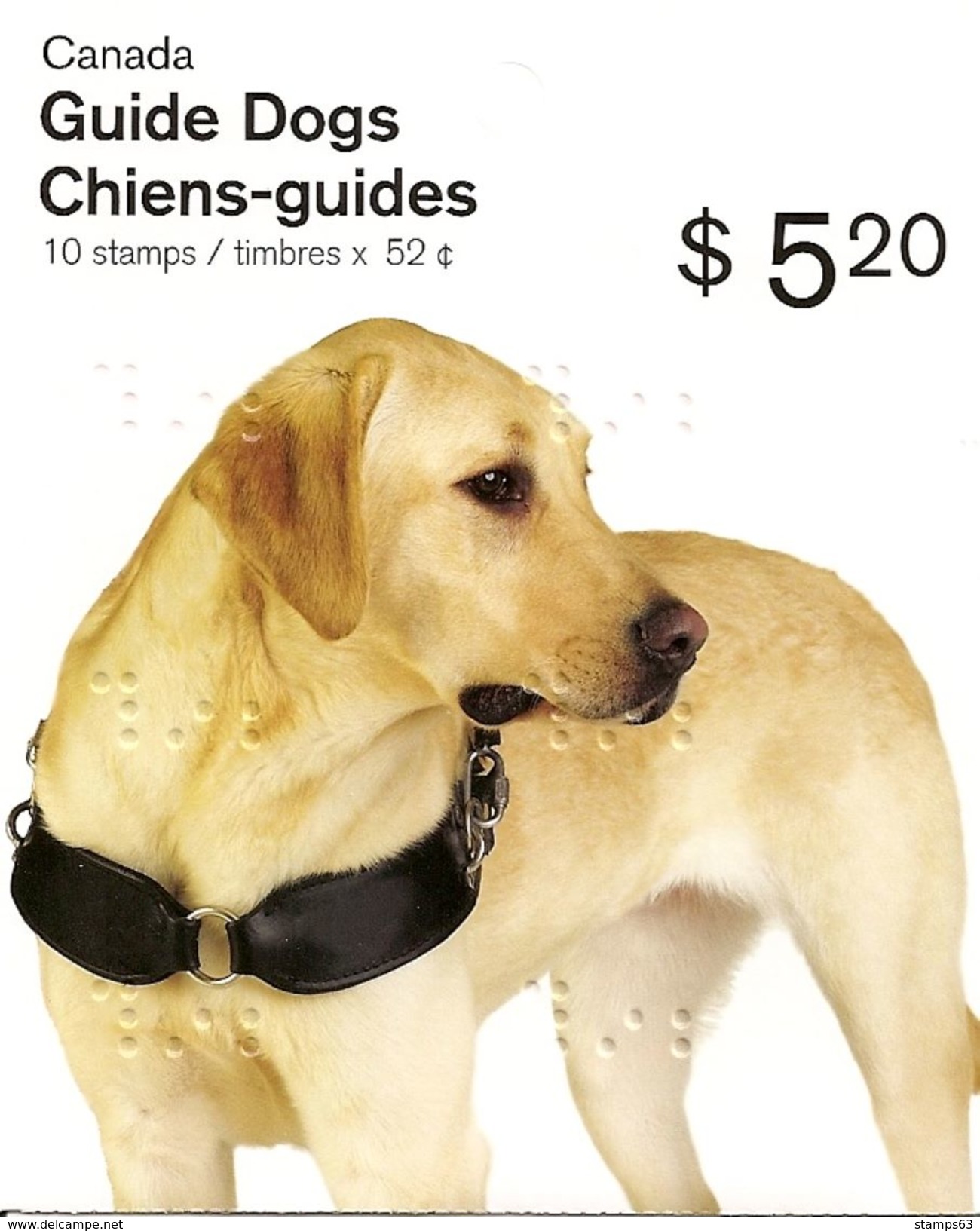 CANADA, 2008, Booklet 377, Guide Dogs - Ganze Markenheftchen