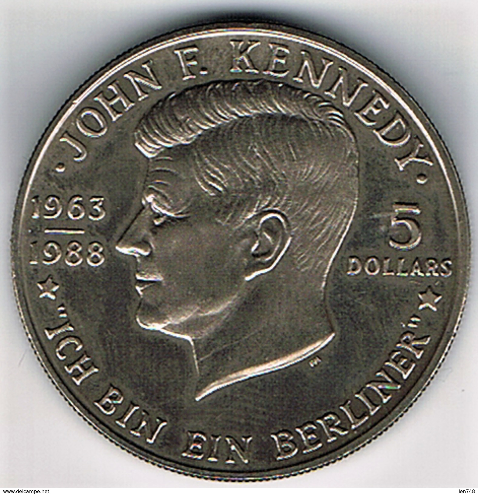 NIUE : 5 Dollars1988 - JF Kennedy - Niue