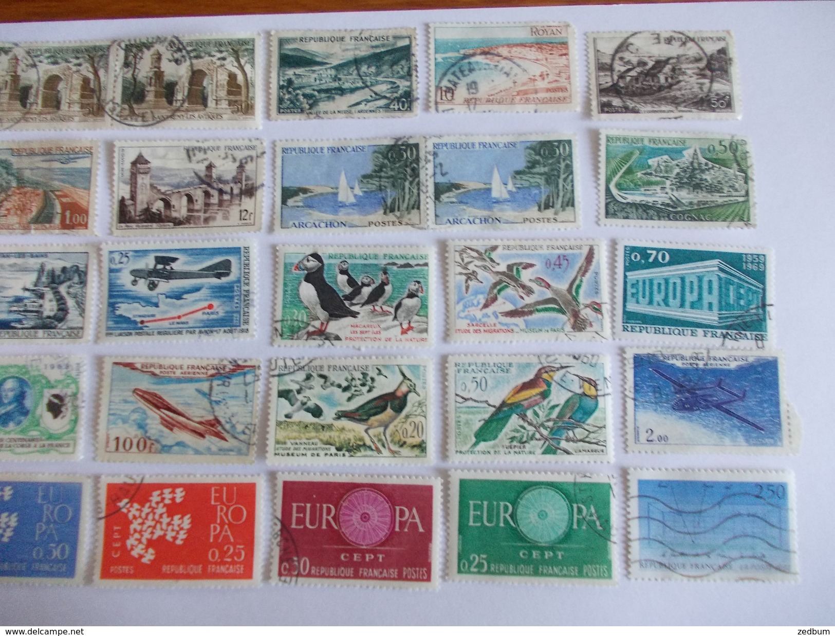 TIMBRE France Lot De 30 Timbres à Identifier - Mezclas (max 999 Sellos)