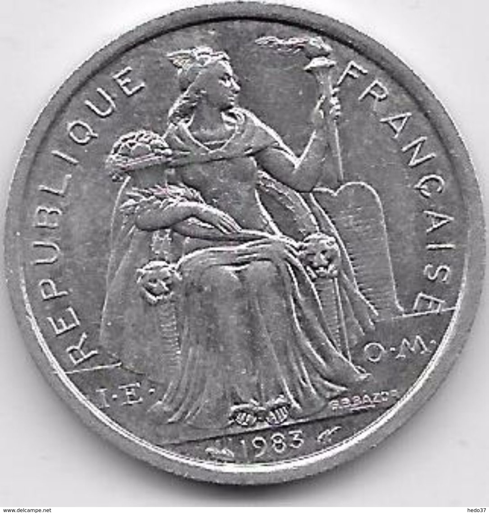 Nouvelle Calédonie 2 Francs 1983 - Nieuw-Caledonië