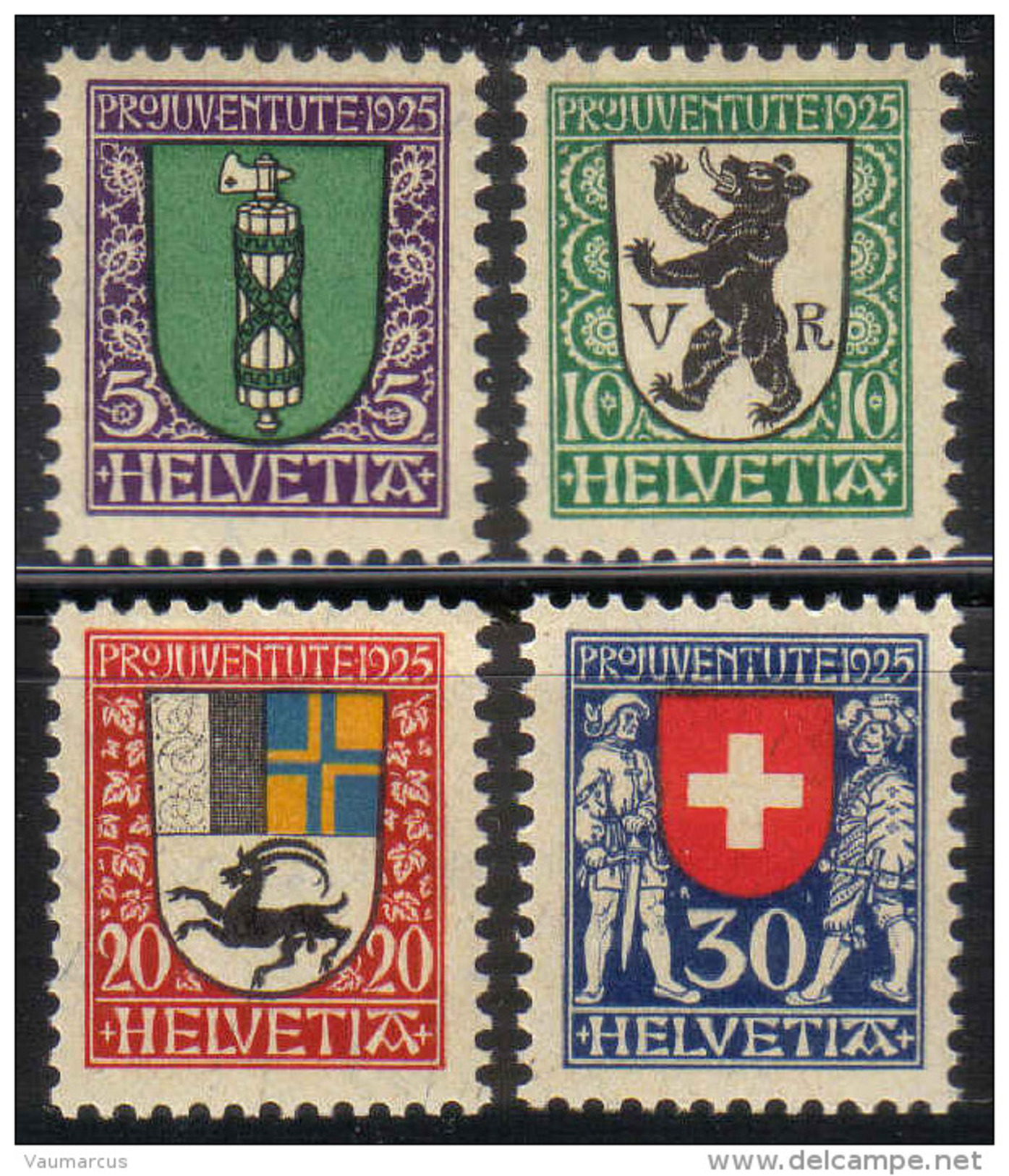 PRO JUVENTUTE 1925 ** / MNH Série Complète SBK 10,- à 25 % - Ungebraucht