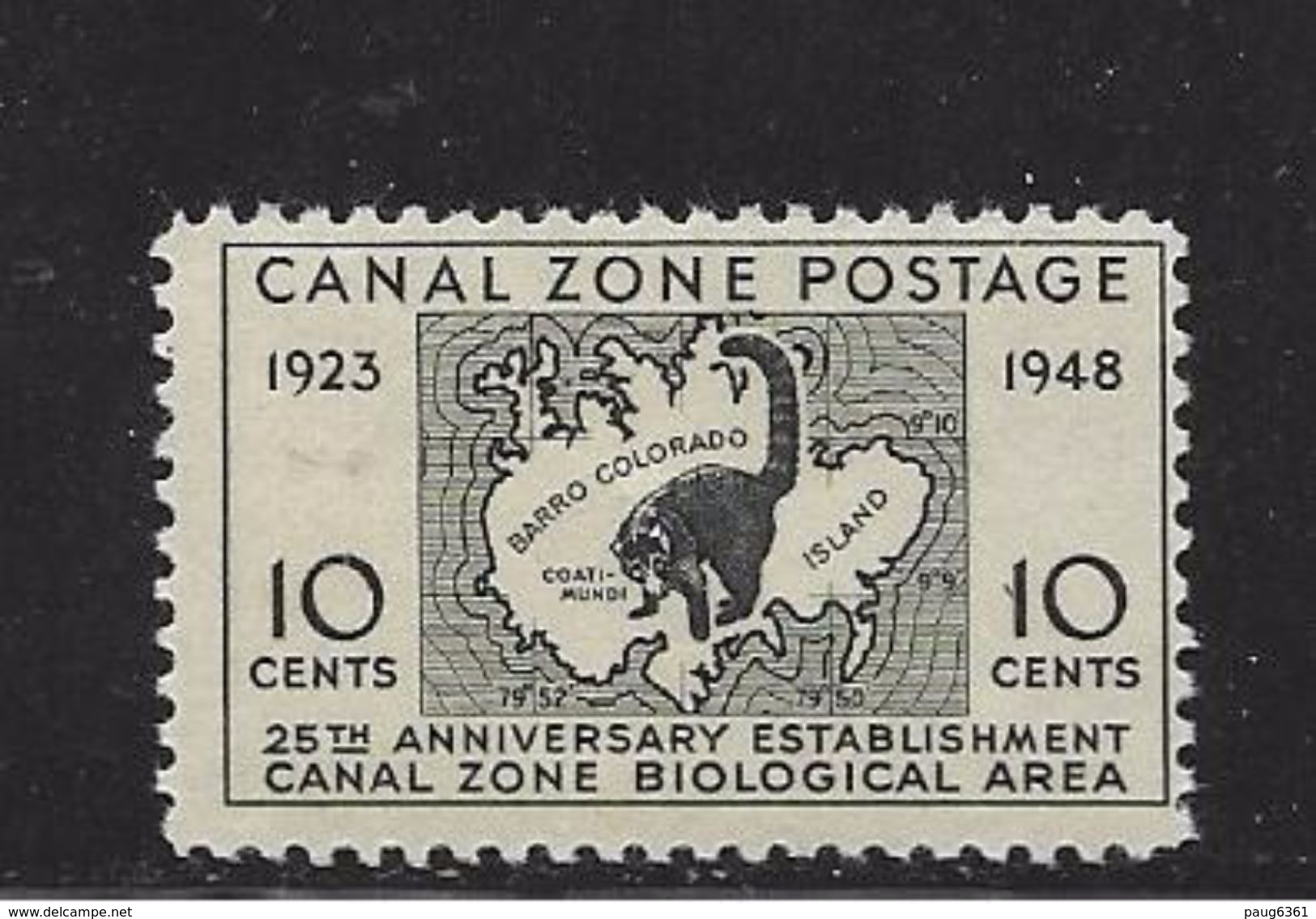 ZONE DU CANAL 1948 ZONE BIOLOGIQUE  YVERT N°112 NEUF MH* - Canal Zone