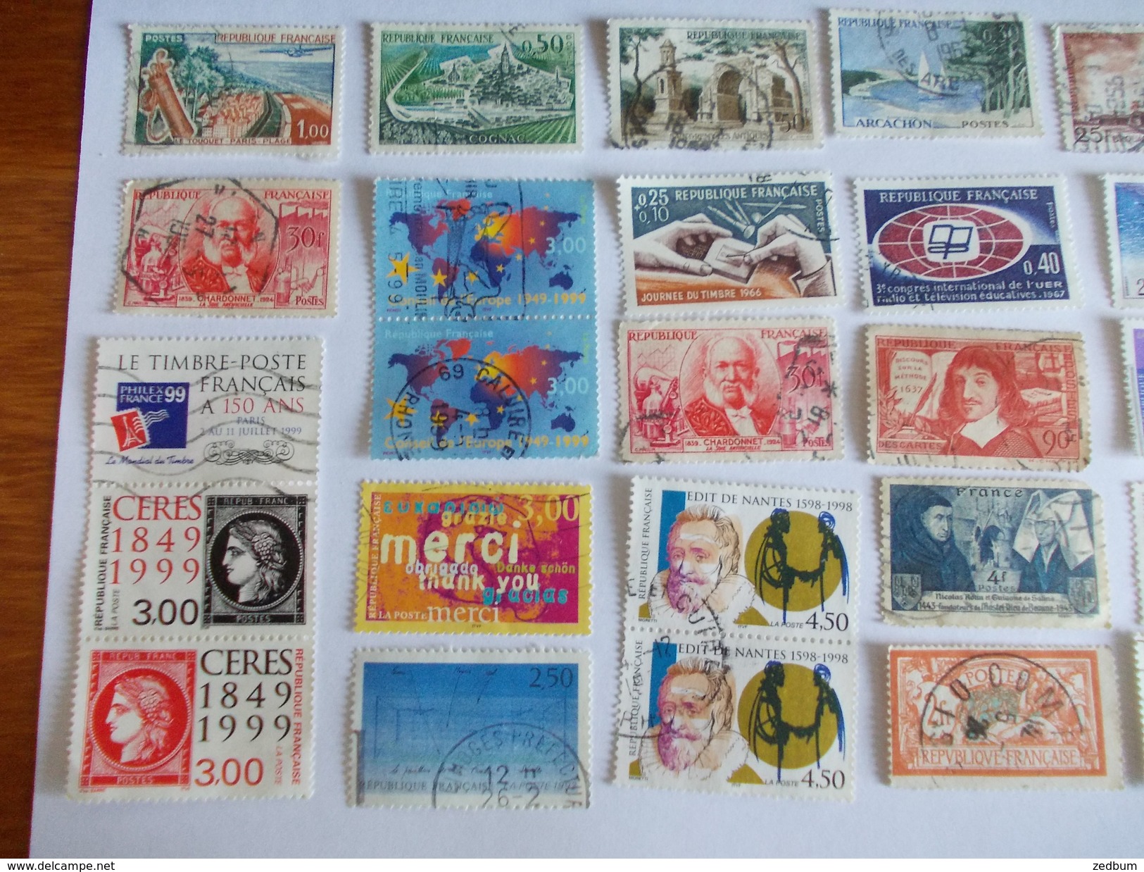 TIMBRE France Lot De 30 Timbres à Identifier - Mezclas (max 999 Sellos)