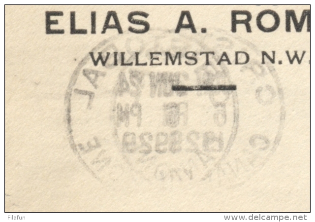 Curacao - 1929 - Tricolore Franking On First PAA Returnflight Cover From Curacao To Colon - Curazao, Antillas Holandesas, Aruba