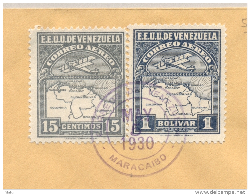 Curacao - 1930 - First PAA Flight Cover From  Maracaibo / Venezuela To Curacao - Curaçao, Antilles Neérlandaises, Aruba