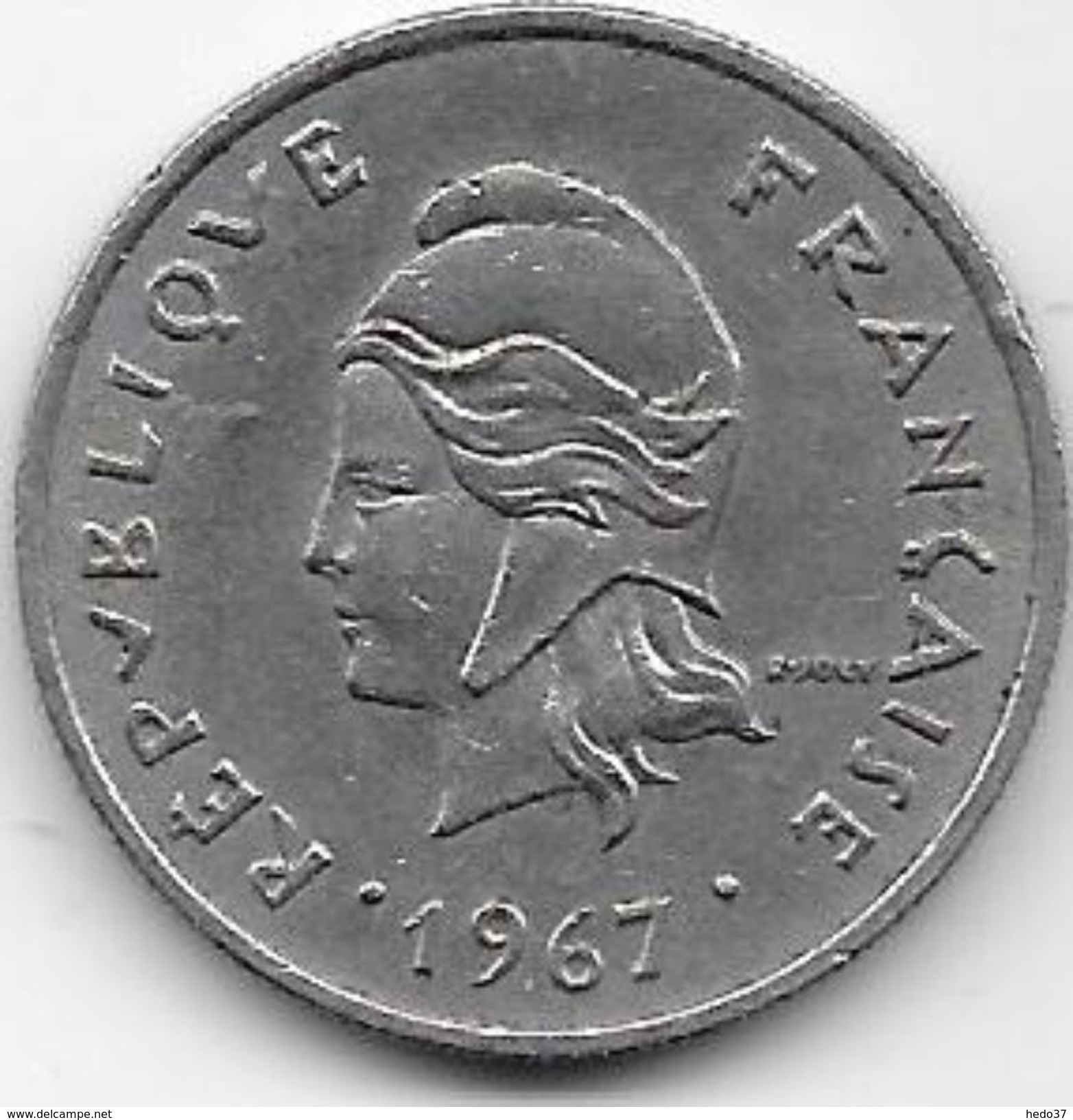 Polynésie 10 Francs 1967 - Polynésie Française