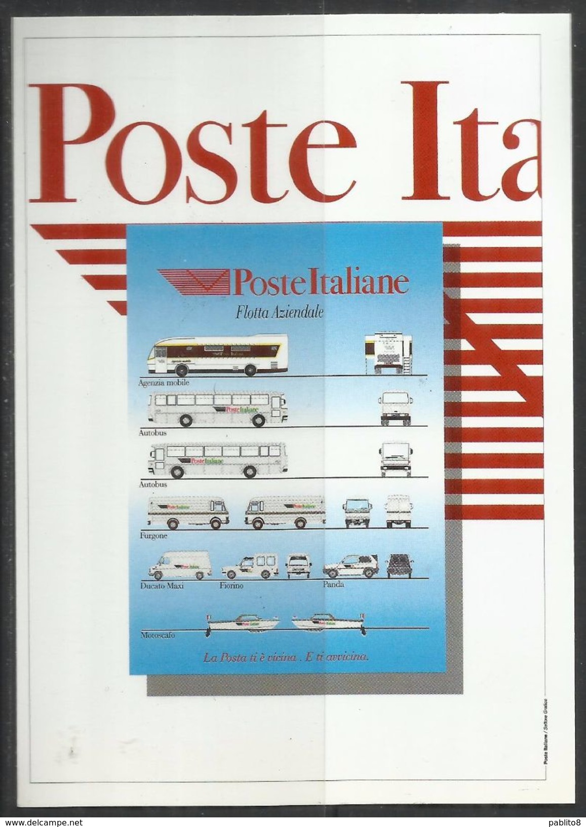 ITALIA ITALY 1998 RADUNO DEI FILATELISTI TOSCANI CARTOLINA POSTALE CARD POSTE ITALIANE FLOTTA AZIENDALE ANNULLO SPECIALE - Borse E Saloni Del Collezionismo