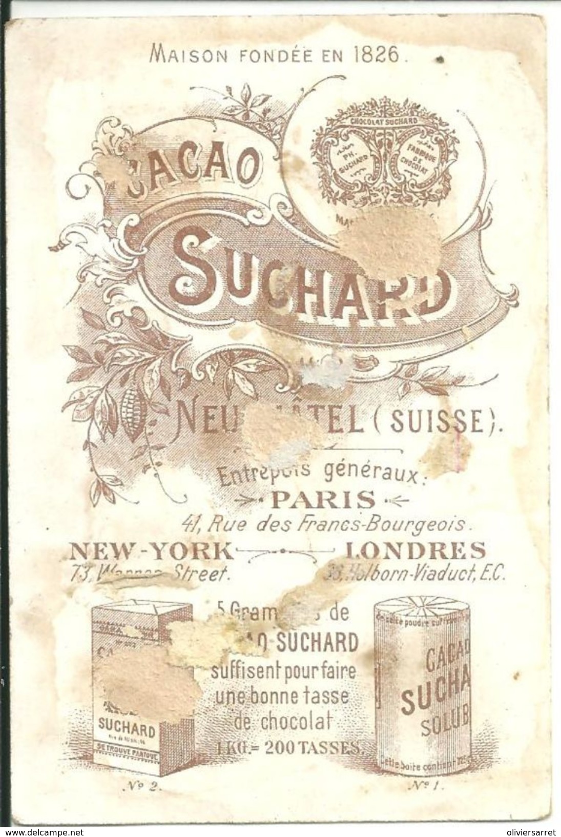 Chocolat Suchard Oiseaux - Suchard