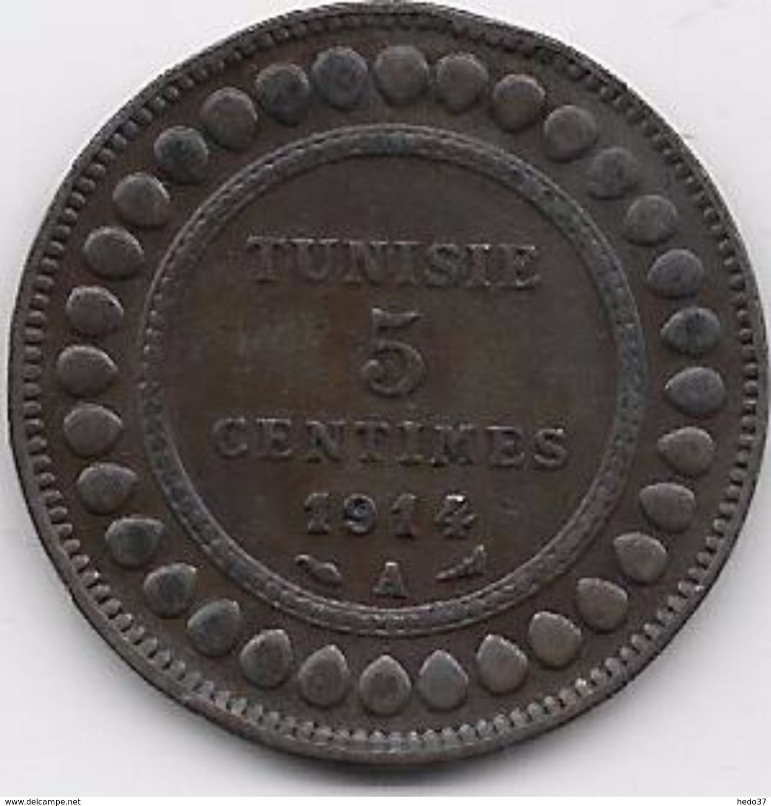 Tunisie 5 Centimes 1914 - Autres – Afrique