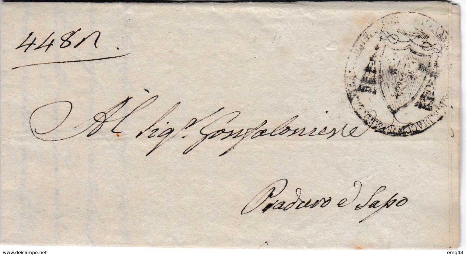 13 - FRANC-MAÇONNERIE (MASONIC) : Pli En Franchise 1828 : Sceau Contreseing Avec LACS D'AMOUR - Francmasonería