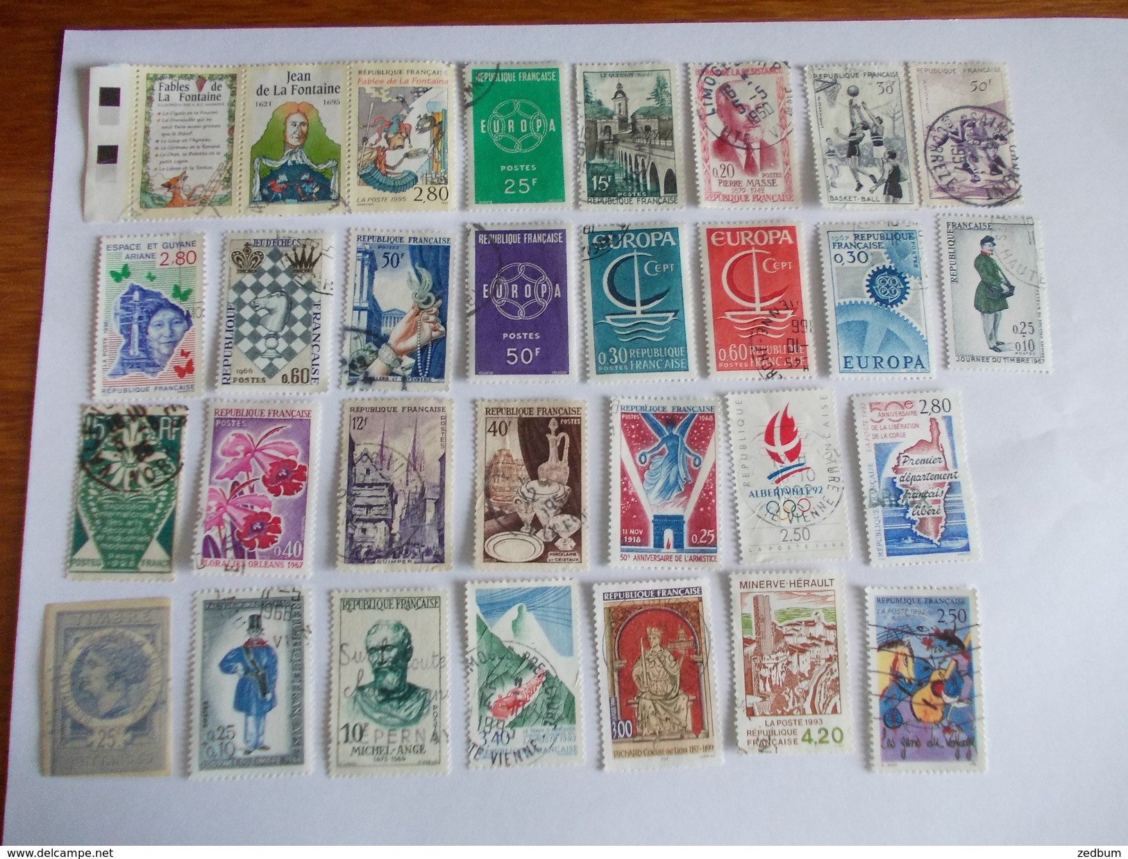 TIMBRE France Lot De 30 Timbres à Identifier - Mezclas (max 999 Sellos)