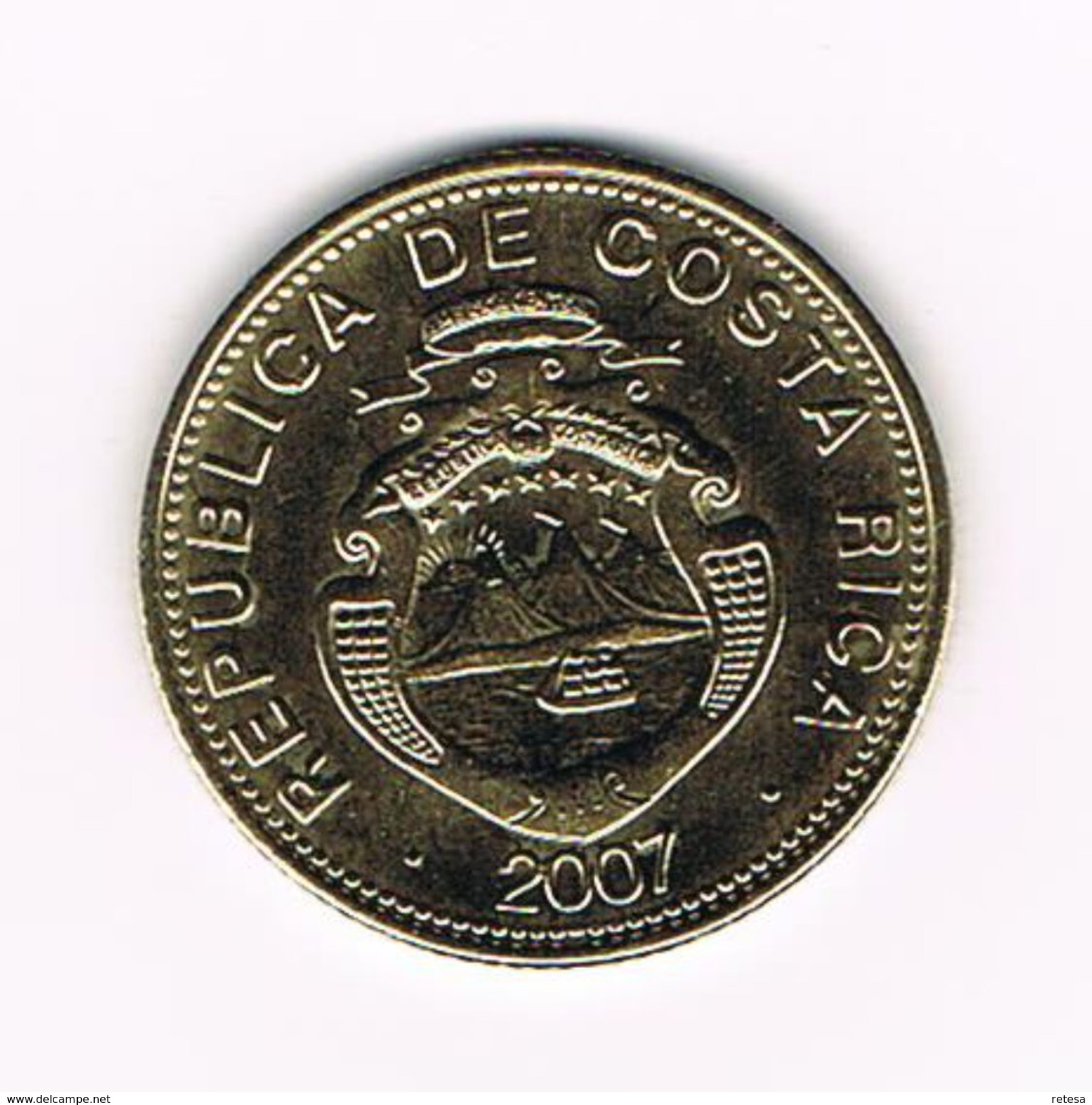 )  COSTA RICA  100 COLONES  2007 - Costa Rica