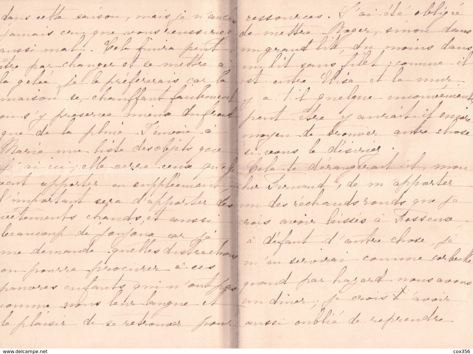 LETTRE Rédiger à HESDIN 62   De SŒUR MARIE à FERNAND DE FOSSEUX 1892 - Manuscripts