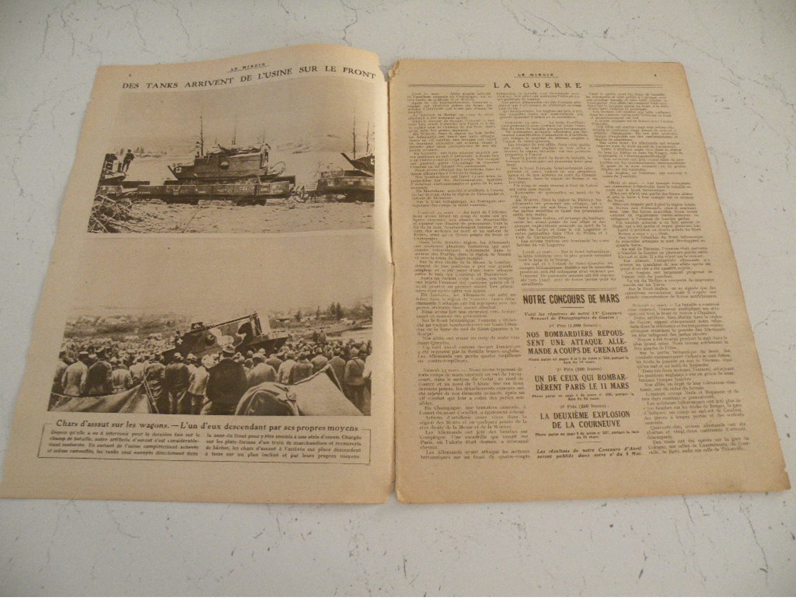 Le Miroir Guerre 1914/1918>Journal N°228 > 7.4.1918 >Pétain Et Foch,Douglas Haig Et Currie,Bataille De La Somme - Guerra 1914-18